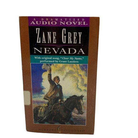 Nevada‎ [Oct 01, 1993] Grey, Zane [2 Cassettes] Books on Tape Used Library Item - Picture 1 of 16